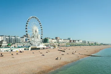 sunny day on brighton beach, uk © Steve Mann