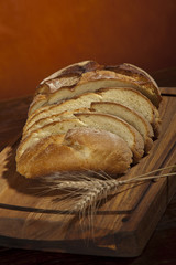 pane cotto al forno, assortimento