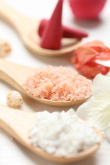 Bath salts and massage cream
