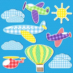 Cercles muraux Avion, ballon Transport aérien