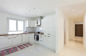 interior house, large modern kitchen