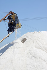 crude salt production site