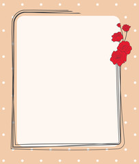Roses card