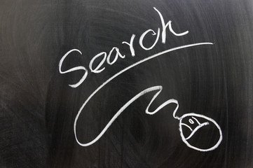 Search word and mouse sign