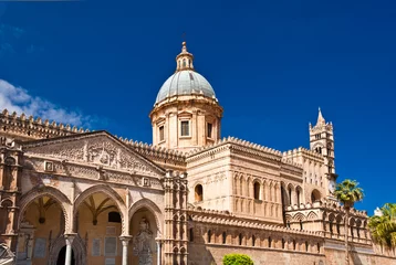 Zelfklevend Fotobehang The Cathedral of Palermo © davidionut