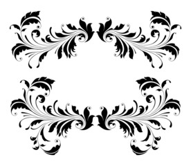 vintage floral frame