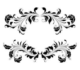 vintage floral frame