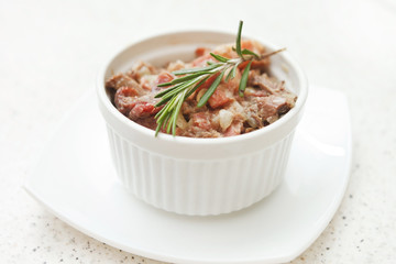 rabbit in a spicy sauce