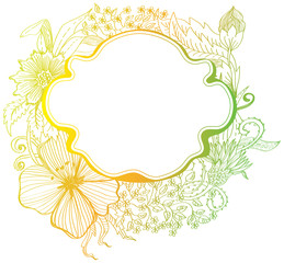 Romantic colorful flower background