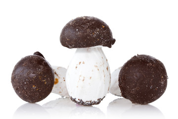 Cookies in the form of mushrooms
