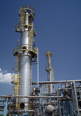 Chemical manufacturing plant construction