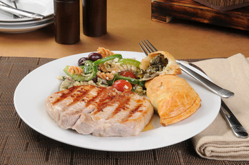 Grilled pork chop