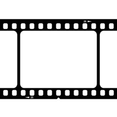 Illustration of blank 35mm film strip