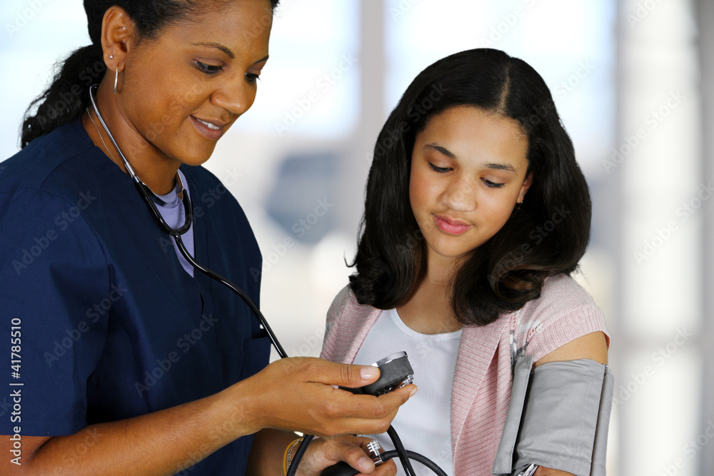 Canvas Prints Nurse and Patient