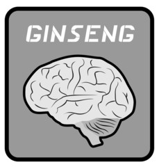 Ginseng brain emblem