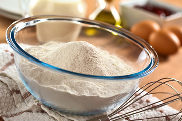 Preparing a dough for crepes or pancakes