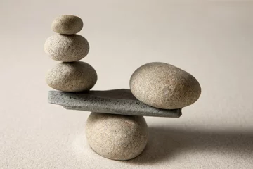Fotobehang Zen Stenen Balancing stones  © Olga Lyubkin