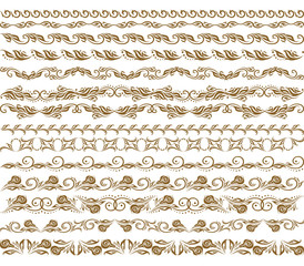 Horizontal elements decoration vector
