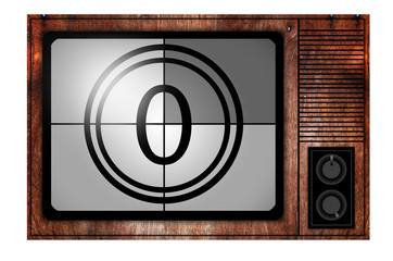 Countdown on the Retro TV screen.