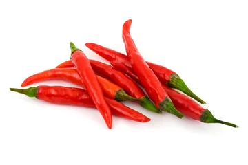 Fotobehang Red hot chili pepper © Nikolai Sorokin