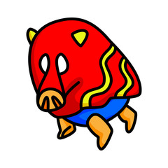 Wild boar Mascot 04