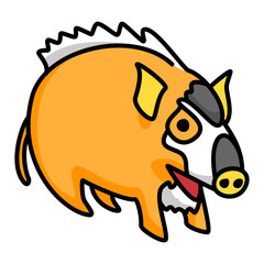 Wild boar Mascot 05