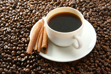 The cup of coffee