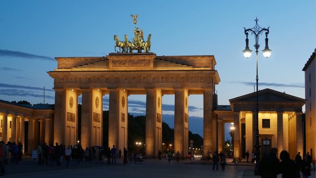 Berlin, Brandenburger Tor, timelaps