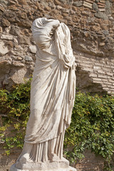 Rome - statue from Atrium Vestae - Forum romanum