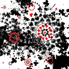 abstract playing cards background
