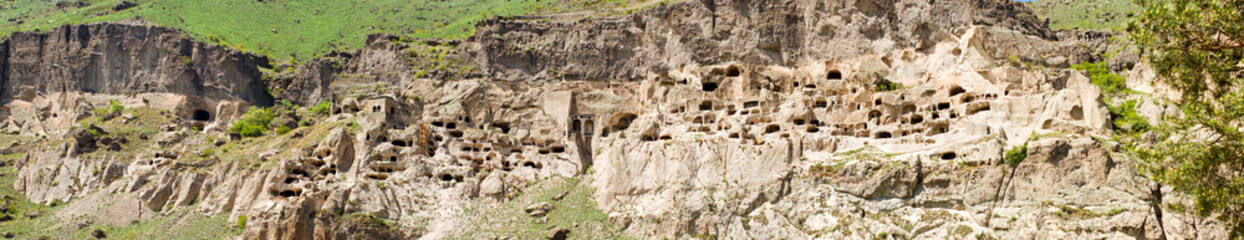 Fototapeta premium panorama of cave city monastery Vardzia,Georgia,Transcaucasus