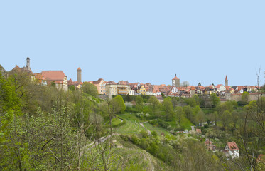 Fototapeta na wymiar Rothenburg, the medieval city in the center of Europe