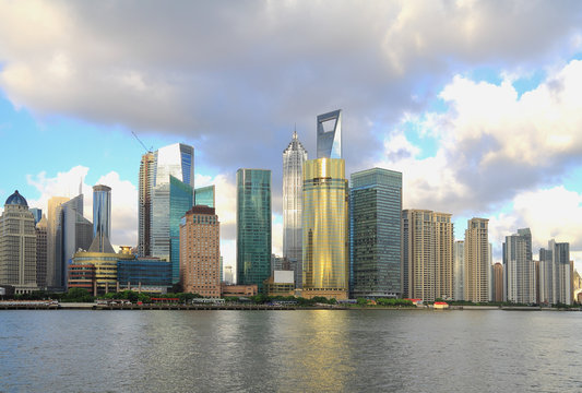 Shanghai urban architecture backgrounds skyline