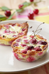 Clafoutis with sour cherry