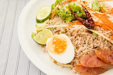 Rice mixed with shrimp paste
