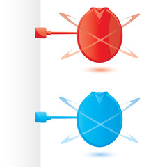 Vector promotional attachable signs