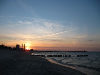 zach&oacute;d słońca-Władysławowo