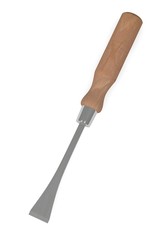 3d render of wood chisel