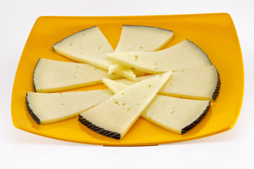 some slices of manchego cheese