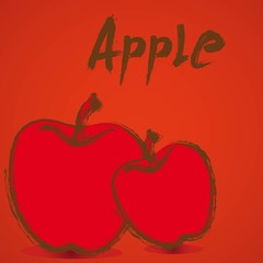 red apple