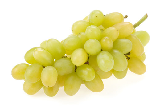 fresh grape fruits isolated on white
