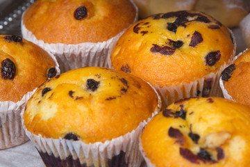 Decicious muffins with raisins