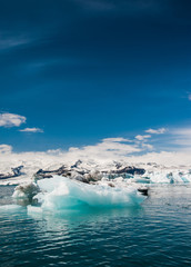 Icebergs at Jokulsarlon. Iceland