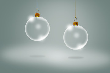 Transparent Christmas ball