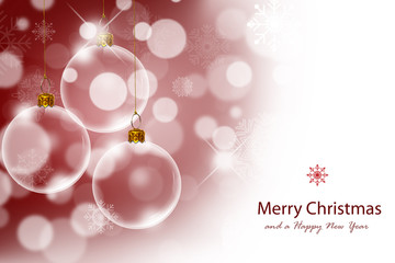 Christmas decoration in snow