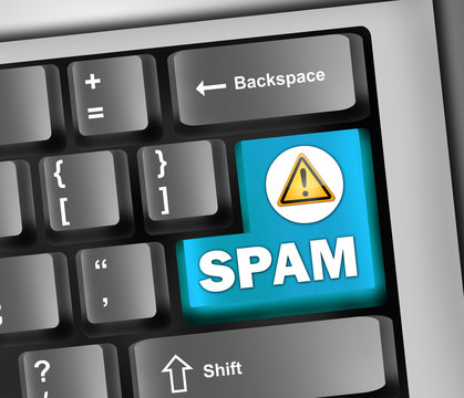 Keyboard Illustration "Spam"