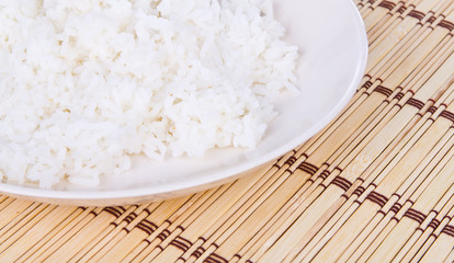 White steamed rice