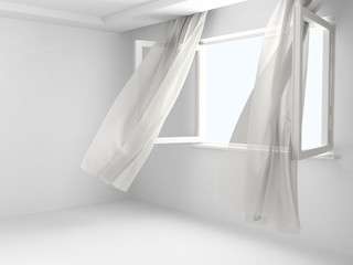 Open window