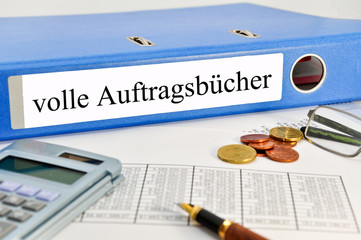 volle Auftragsbücher
