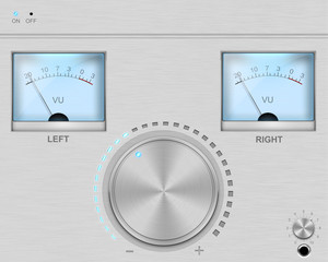 Naklejka premium User Interface Silver blue